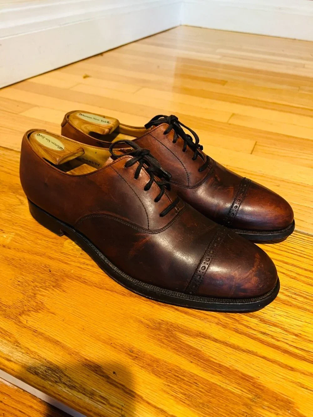 Dunhill X Poulsen & Skone Derby Dress Shoes In Brown Size 9.5 D US $930